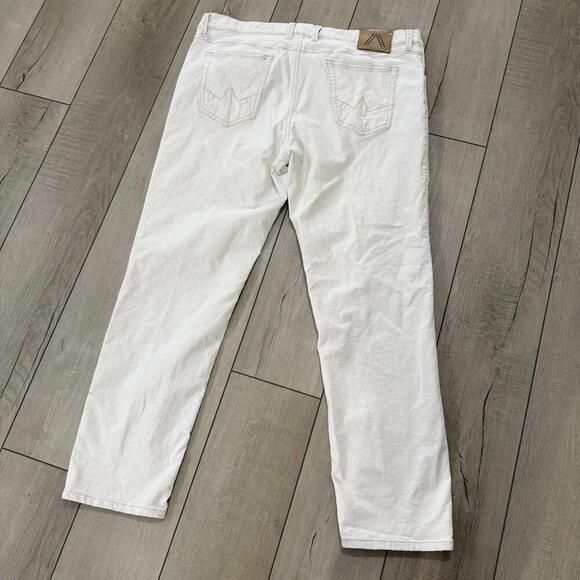 Alberto White Linen Blend Pants W42 L31 Men’s Dynamic Superfit Stretch Chino - Picture 2 of 11